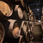 Vintage Wine - pile of barrels